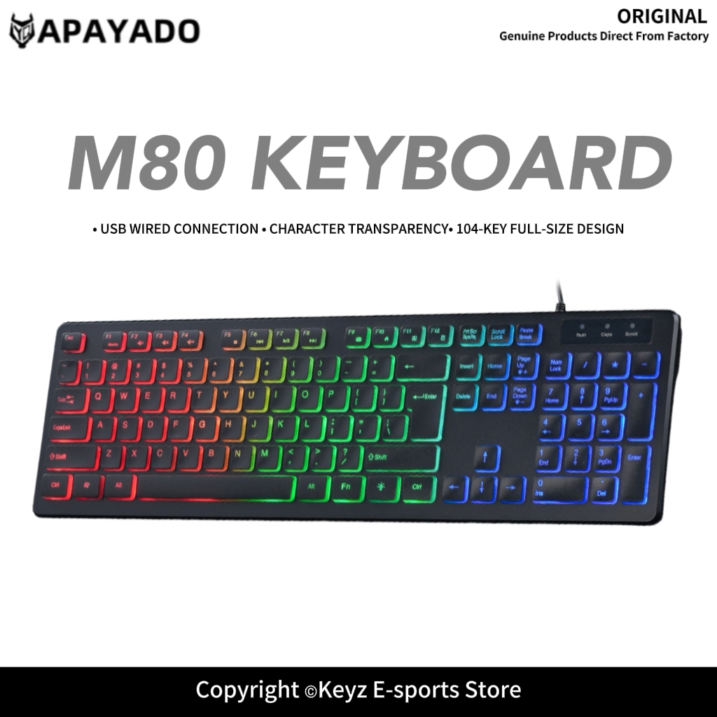 Keyboard Gaming Mac - Clavier de jeu filaire ultra fin