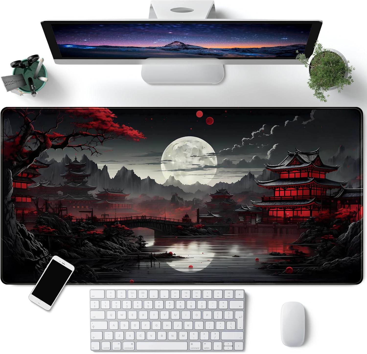 Tapis de bureau japonais bord  - Gaming Keyboard And Mouse Pad avis et prix