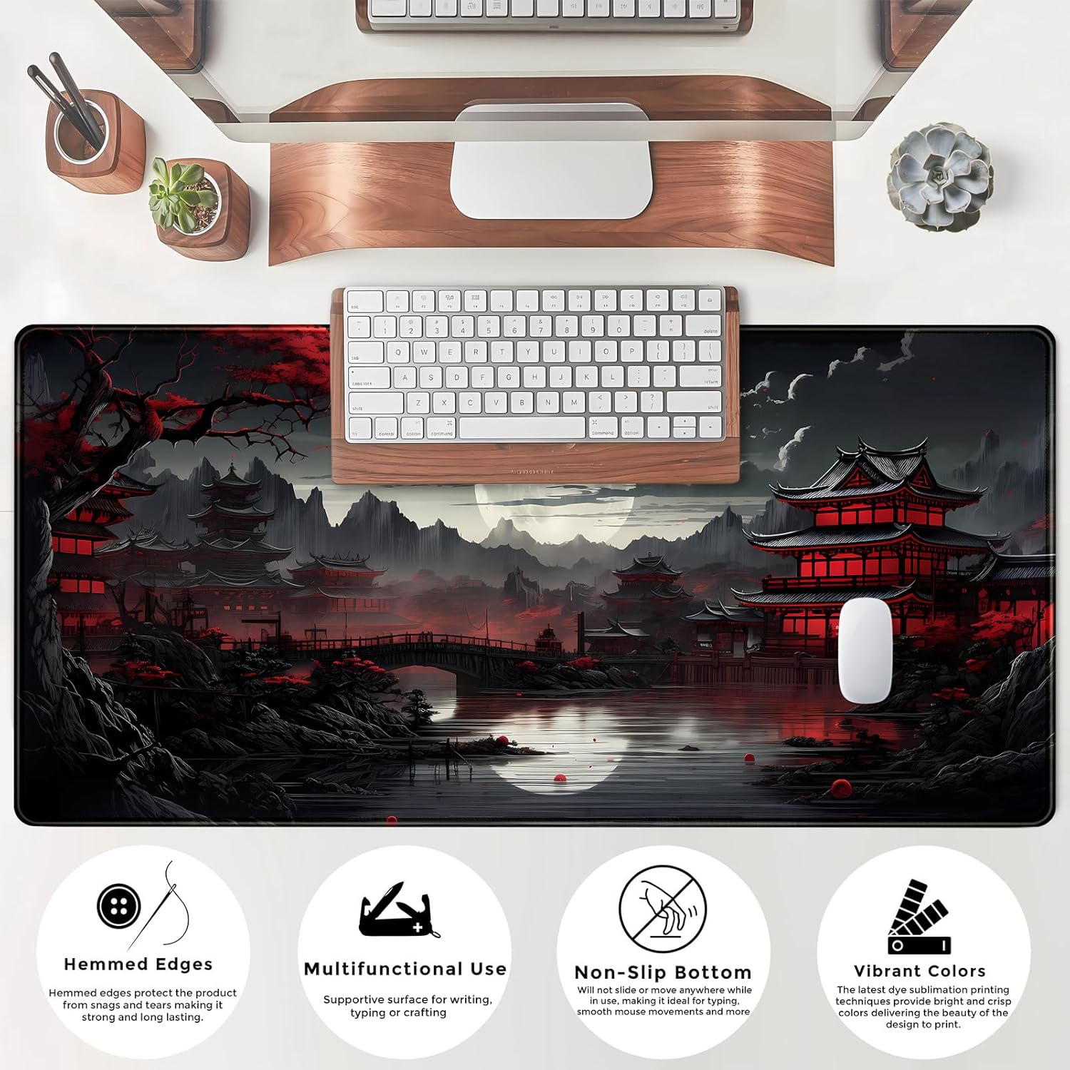 Tapis de bureau japonais bord  - Gaming Keyboard And Mouse Pad avis et prix