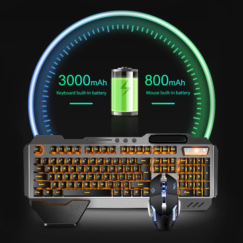 Ensemble clavier et souris san - Gaming Keyboard Mouse Wireless avis et prix