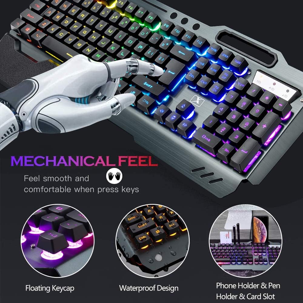 Clavier et souris de jeu sans  - Gaming Keyboard Mouse Set avis et prix