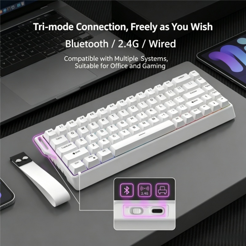 Clavier mécanique sans fil K68 - Gaming Keyboard Blue Switches avis et prix