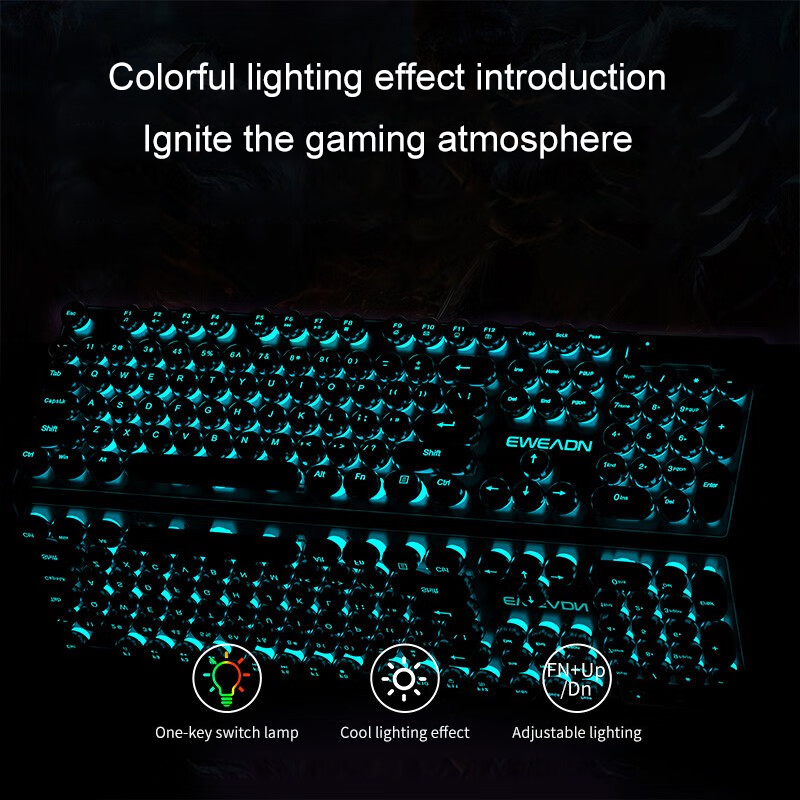 Clavier de jeu pour machine à  - Gaming Keyboard Blue Switches avis et prix