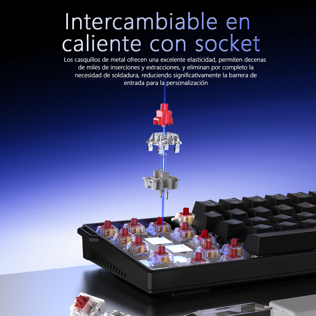 Clavier mécanique filaire AJAZ - Gaming Keyboard Blue Switches avis et prix