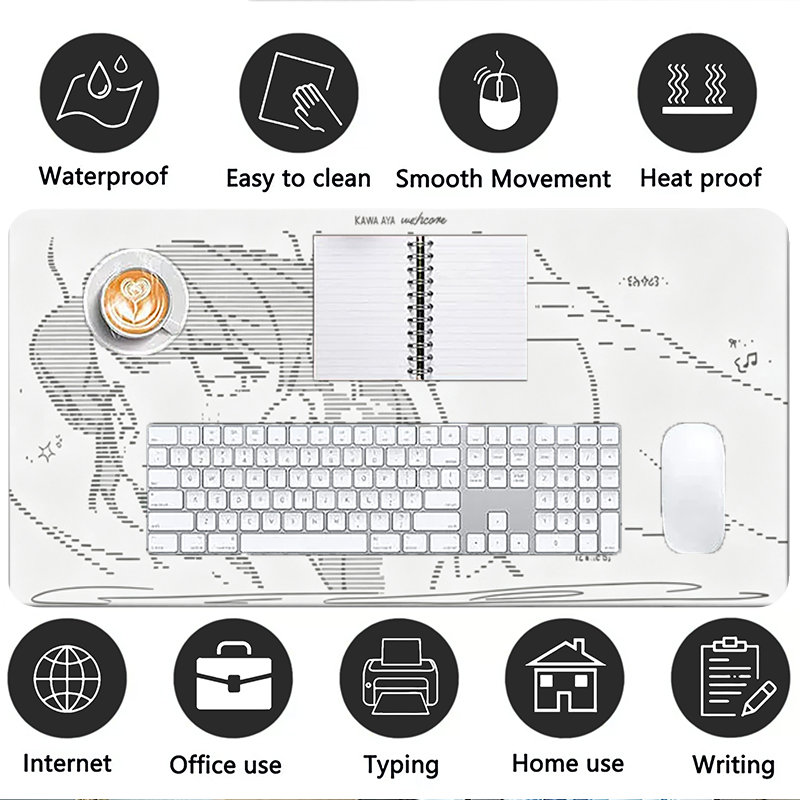 Tapis de souris en cuir, 1 piè - Gaming Keyboard And Mouse Pad avis et prix